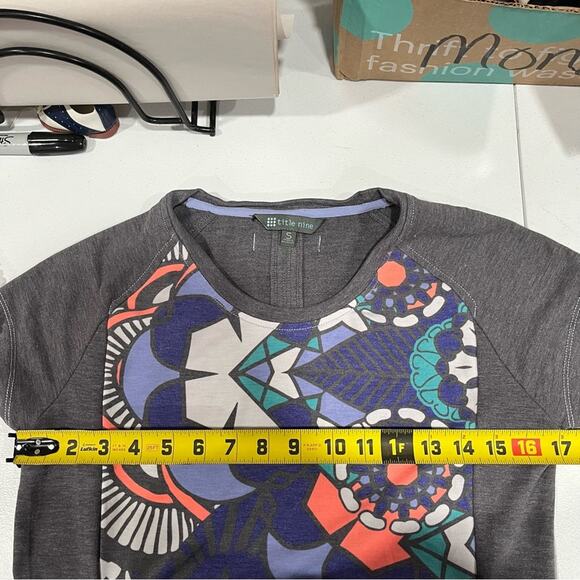Title Nine Gidget 2.0 Jersey Dress Knit Size S Gray Colorful Outdoor Geometric - Picture 9 of 9